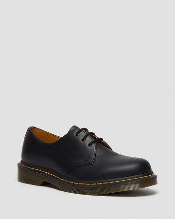 Men's Dr Martens 1461 Smooth Leather Oxfords Shoes Black | AU 604UZG